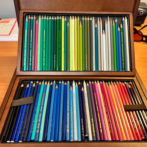 Caran d'Ache Supracolor 120 Coloured Pencils in Wooden Case - Picture 8 of 9